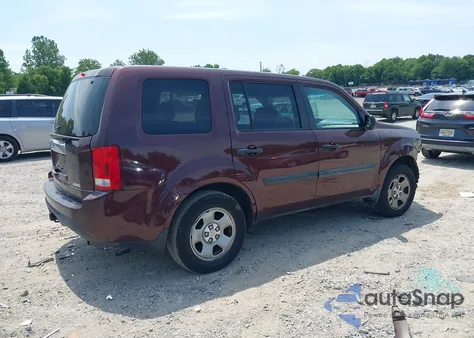 2012 Honda Pilot Lx from USA, damaged, VIN 5FNYF4H21CB057764